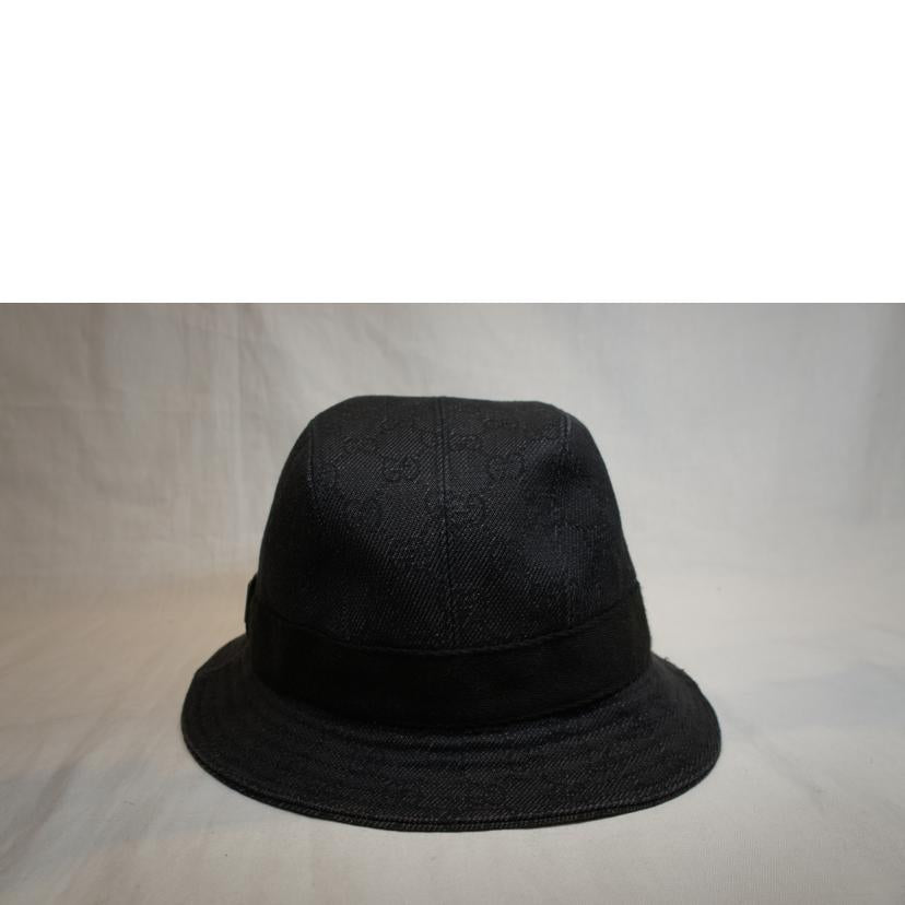GUCCI グッチ/GGキャンバスバケットハットブラック//ABランク/92