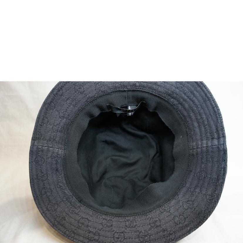 GUCCI グッチ/GGキャンバスバケットハットブラック//ABランク/92