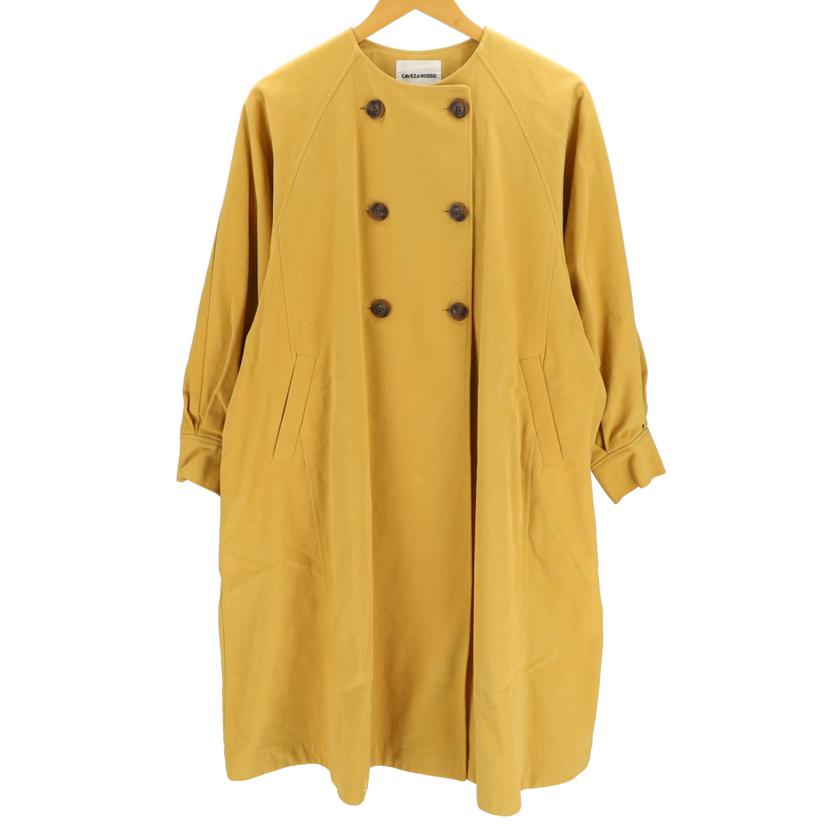 CAVENZA ROSSO カベンサロッソ/カベンサロッソ/ノーカラーコート/マスタード/CAF4291//ABランク/06