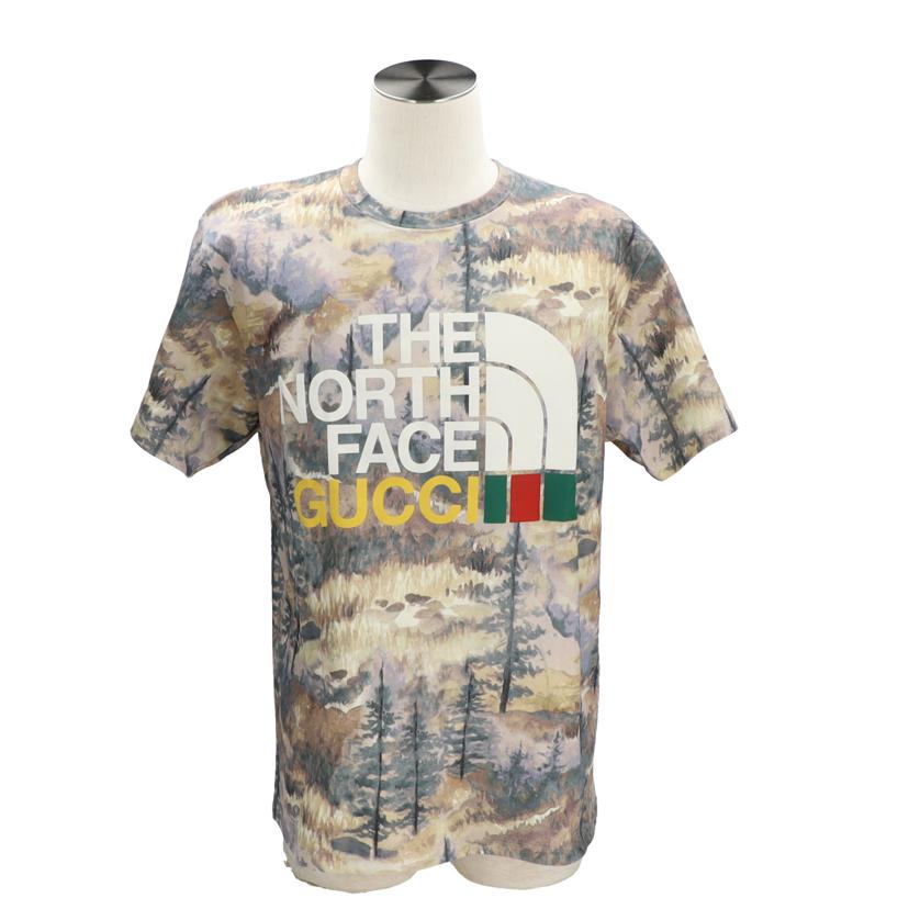 GUCCI×THE NORTH FACE グッチ×ノースフェイス GUCCI×THE NORTH FACE 迷彩カットソー サイズS/GUCCI×THE NORTH FACE 迷彩カットソー/WNO672475XJDTA//RFI***/Aランク/37