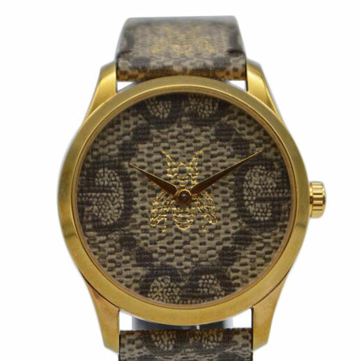 GUCCI グッチ/Gタイムレスビーレディースクォーツ/YA1264068A//175*****/Aランク/89