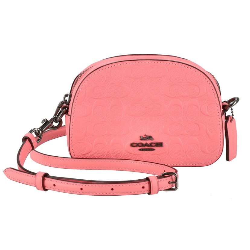 COACH コーチ/ミニセレナシグネチャーレザーショルダー/ピンク/3278//C20**/Aランク/75