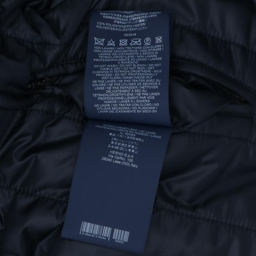 HERNO ヘルノ/中綿入りフーデットウールコート/ネイビー/PA0042U-33224-9201//サイズ:46/ABランク/91