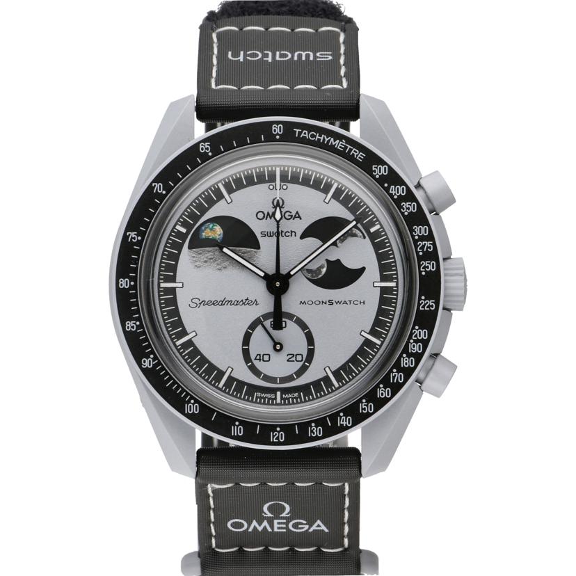 OMEGA×Swatch オメガ×スオッチ/ムーンウオッチ/MISSION TO EARTHPHASE/クオーツ/SO33M700//SAランク/94