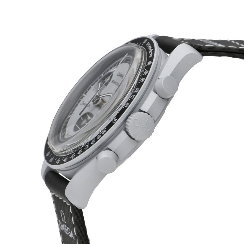 OMEGA×Swatch オメガ×スオッチ/ムーンウオッチ/MISSION TO EARTHPHASE/クオーツ/SO33M700//SAランク/94