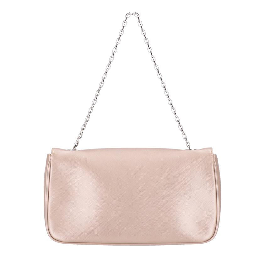 Salvatore Ferragamo サルヴァトーレ フェラガモ/ガンチーニ チェーン ショルダーバッグ/ベージュ/AU-21//B72*/ABランク/75