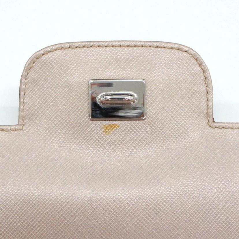 Salvatore Ferragamo サルヴァトーレ フェラガモ/ガンチーニ チェーン ショルダーバッグ/ベージュ/AU-21//B72*/ABランク/75