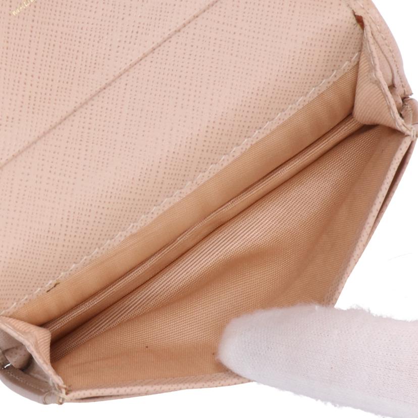 Salvatore Ferragamo サルヴァトーレ フェラガモ/ガンチーニ カードケース/ベージュ/KM-22//C33*/ABランク/75