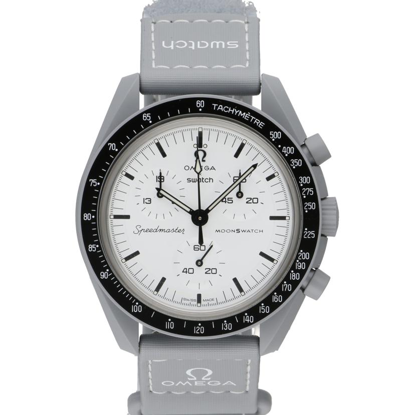 OMEGA×Swatch オメガ×スオッチ/バイオセラミックムーンスオッチ1965/クオーツ/S003M106//SAランク/94