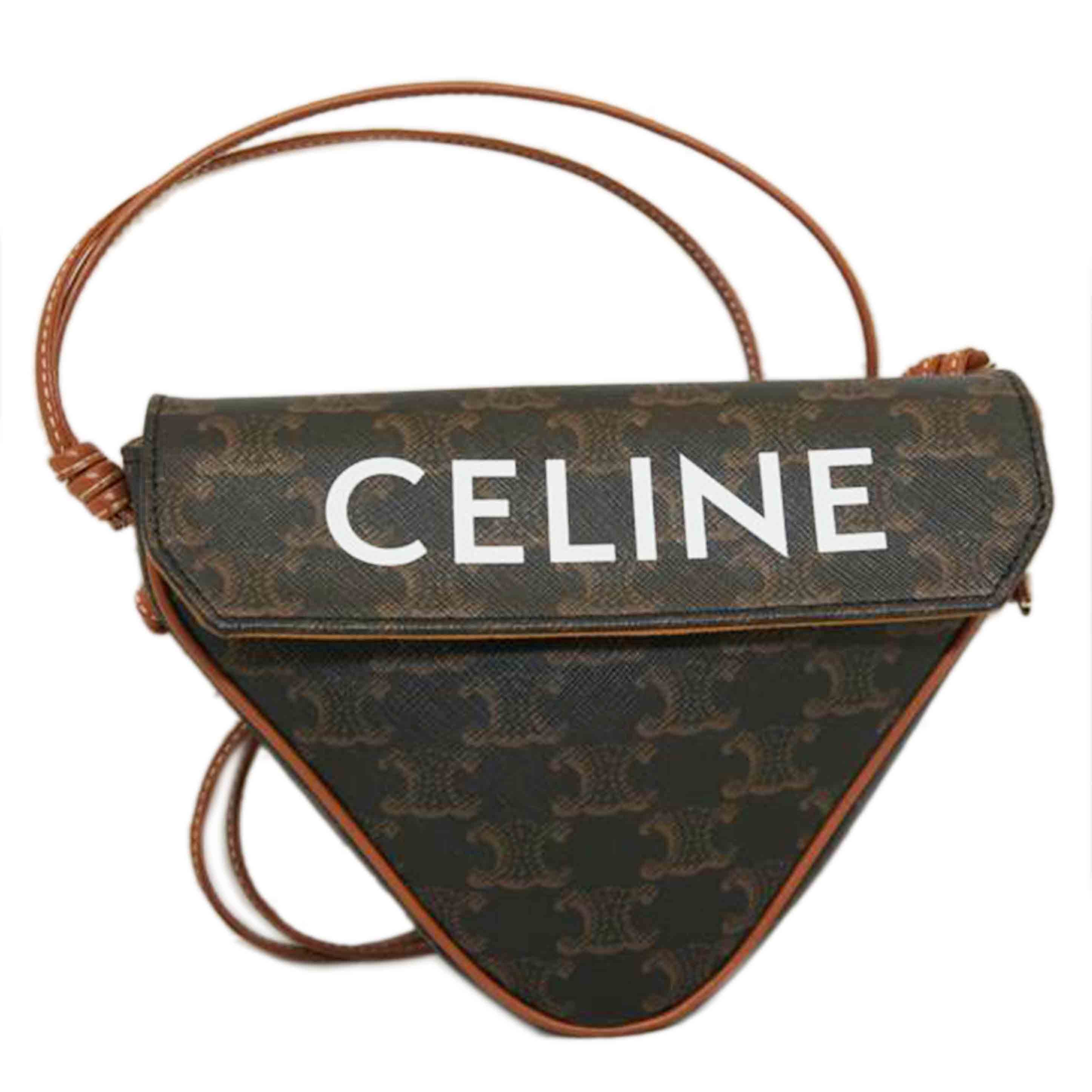 CELINE セリーヌ/トリオンフ/トライアングルショルダーポシェット//S-C******/SAランク/92