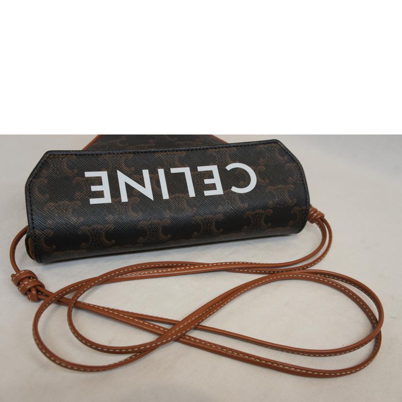 CELINE セリーヌ/トリオンフ/トライアングルショルダーポシェット//S-C******/SAランク/92