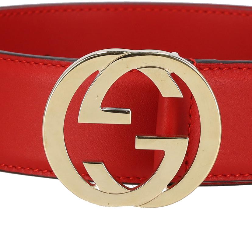 GUCCI グッチ/インターロックングG/レザーベルト/546386//サイズ:75-85/ABランク/91