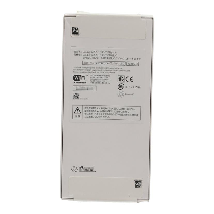 SAMSUNG docomo サムスン /スマートフォン/Galaxy A25 5G 64GB未使用/SC-53F//352478707457612/Sランク/06