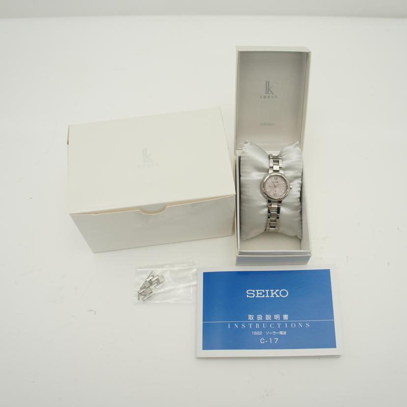 SEIKO セイコー/セイコー LUKIA フラワーパーティー/ソーラー/1B22-0BL0//780***/ABランク/75