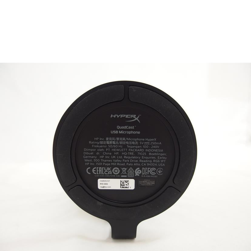 HYPER X ハイパーエックス/ゲーミングマイク/QuadCast/HX-MICQC-BK//Bランク/04