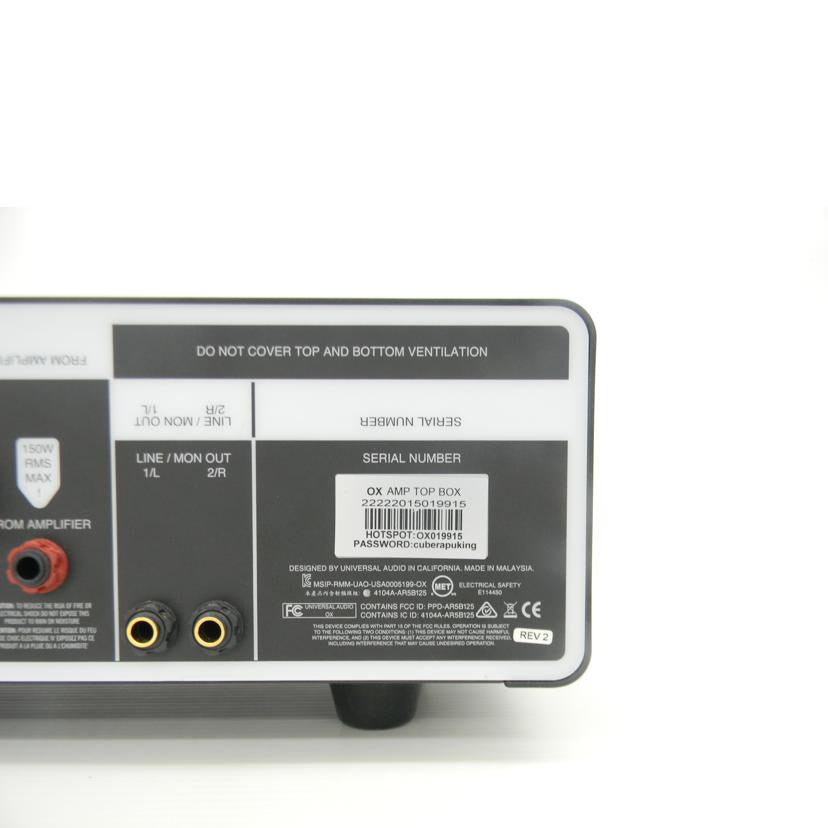 UNIVERSAL AUDIO ユニバーサルオーディオ/Amp Top Box/OX//Bランク/75