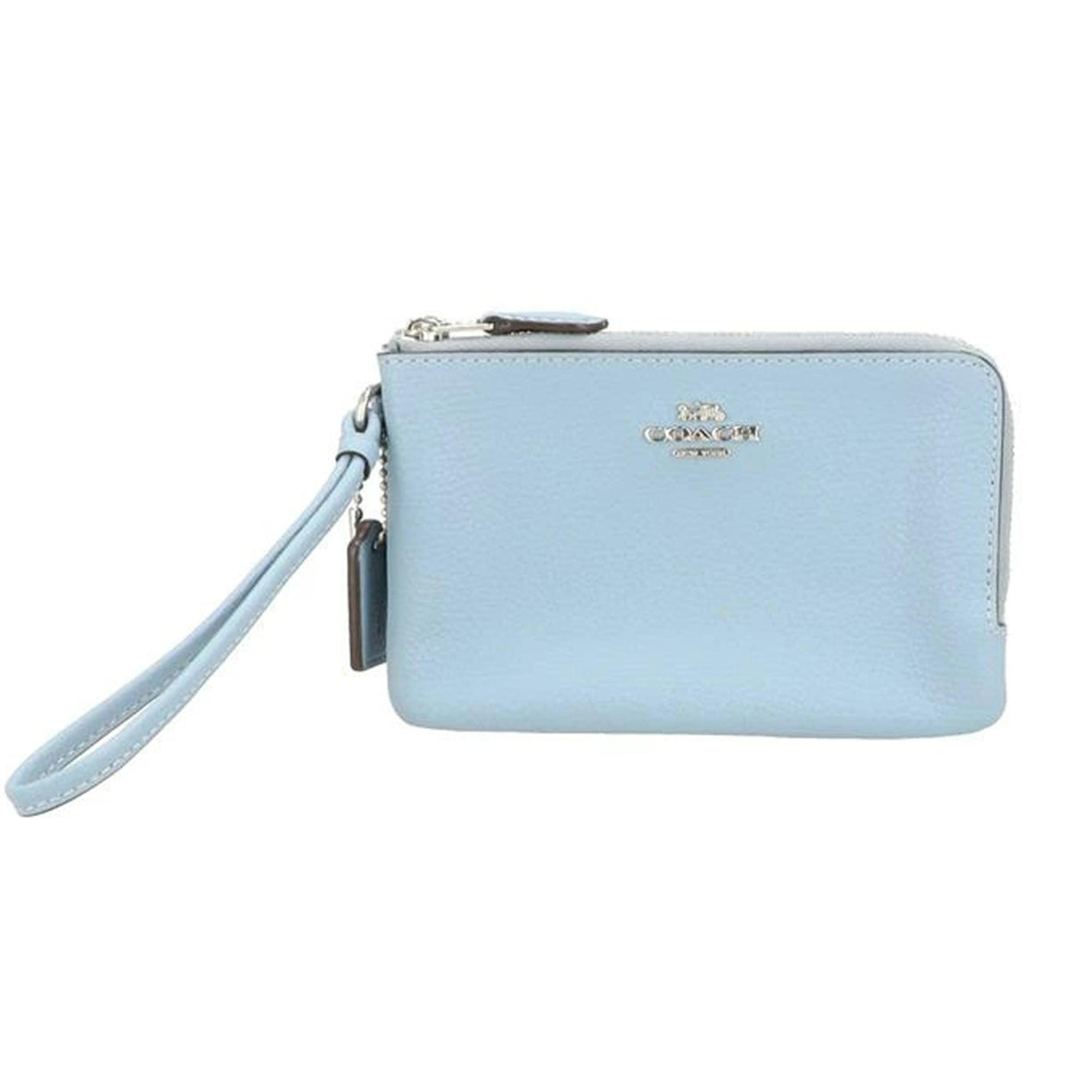 COACH コーチ/ペブルドレザー ダブルコーナー ジップリストレット/F87590//M18**/SAランク/75
