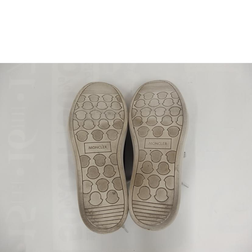 MONCLER/MONCLERレザースニーカー/ブラック//Bランク/82