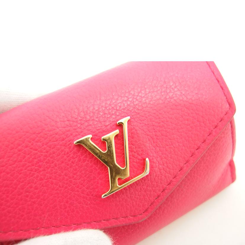 LV ルイ・ヴィトン/ポルトフォイユ ロックミニ/フューシャ/M80087//UB5***/Bランク/04