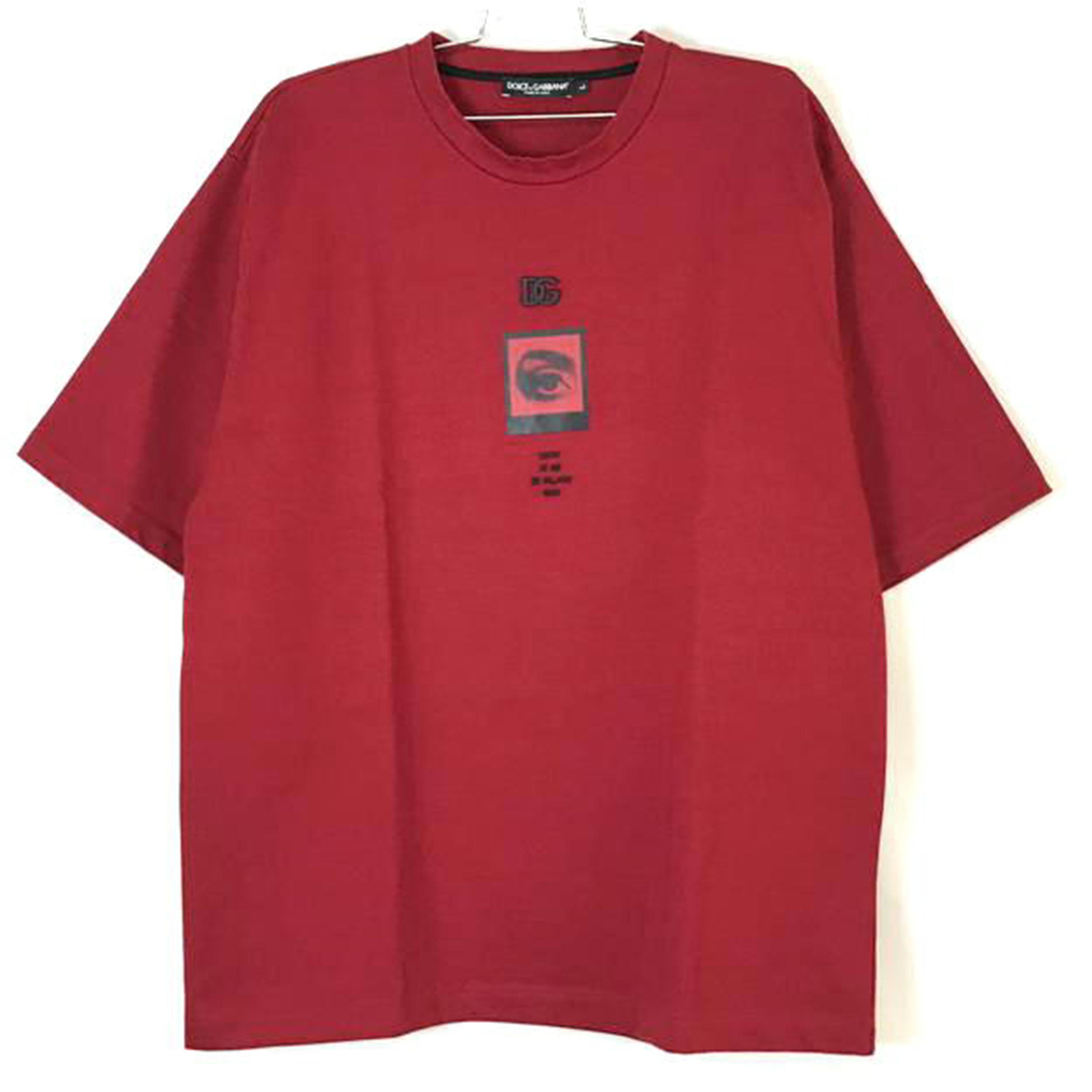 D&G ドルチェ&ガッパーナ/グラフィックTシャツ レッド/G8NV5Z//ABランク/51