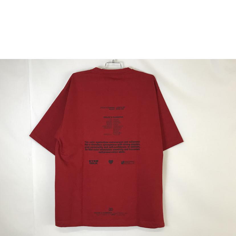 D&G ドルチェ&ガッパーナ/グラフィックTシャツ レッド/G8NV5Z//ABランク/51