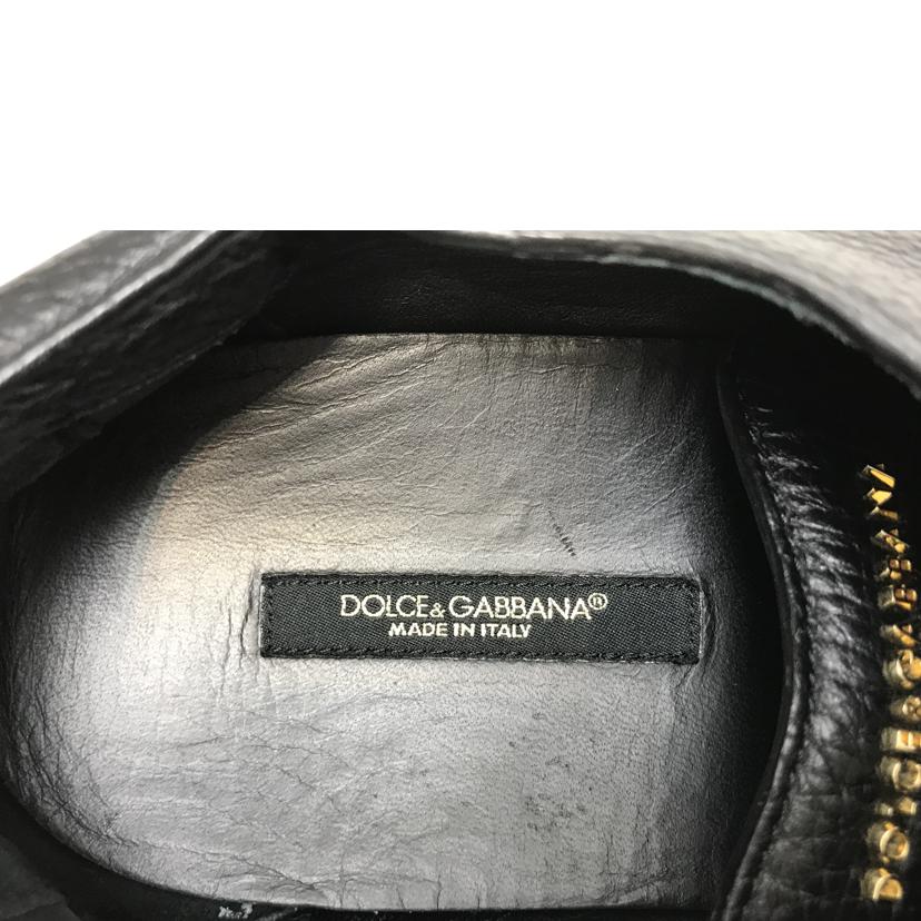 DOLCE & GABBANA ドルチェアンドガッバーナ/レザー サントロペ ローカットスニーカー/CS1735//Bランク/51