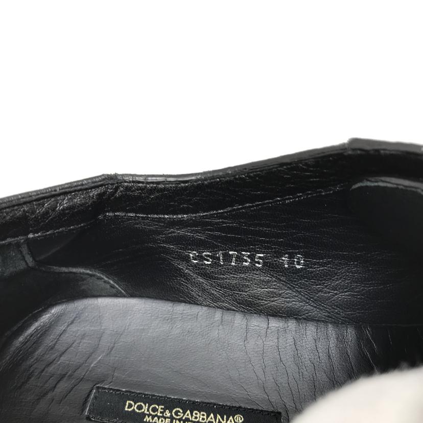 DOLCE & GABBANA ドルチェアンドガッバーナ/レザー サントロペ ローカットスニーカー/CS1735//Bランク/51