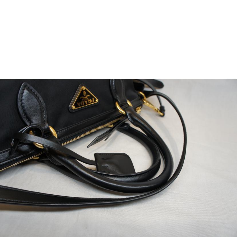 PRADA プラダ/テスートナイロン2WAYブラックゴールド金具/1BA111//203/Aランク/92