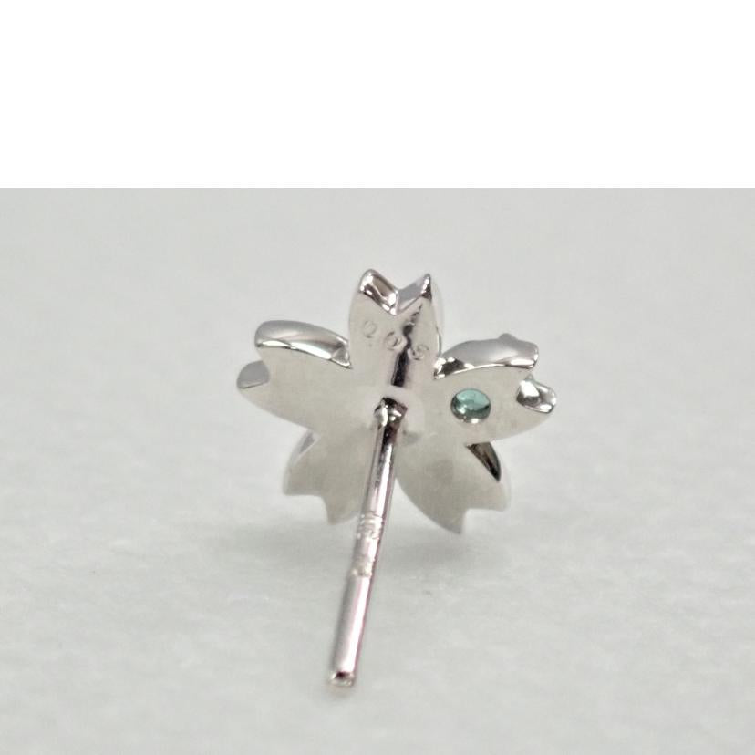 k18w9/K18WGエメラルドピアス/1.0g//Aランク/62