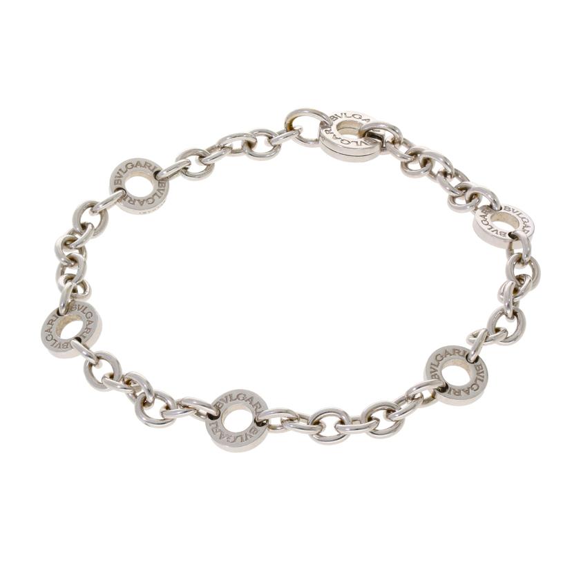 BVLGARI ブルガリ/ブルガリブルガリチャームロゴブレスレッド/750WG//Bランク/94