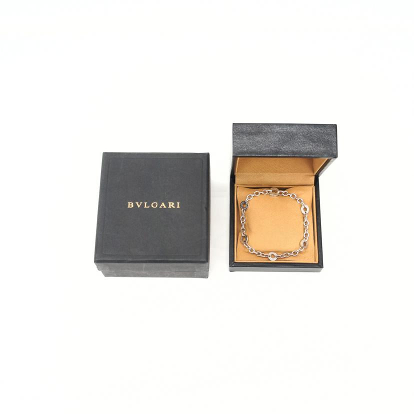 BVLGARI ブルガリ/ブルガリブルガリチャームロゴブレスレッド/750WG//Bランク/94
