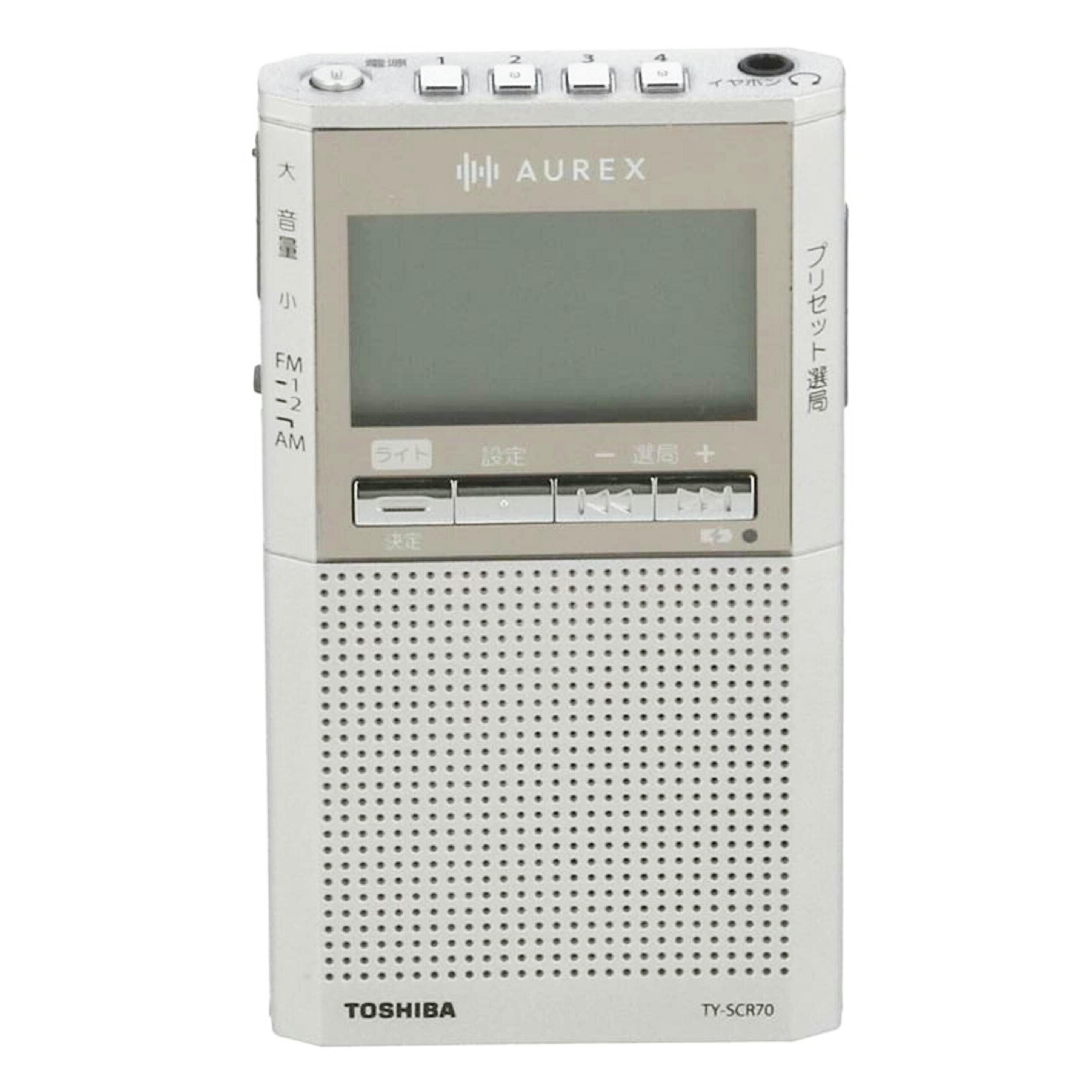 TOSHIBA Aurex 東芝 /ポケットラジオ/TY-SCR70//230800831S0/ABランク/09