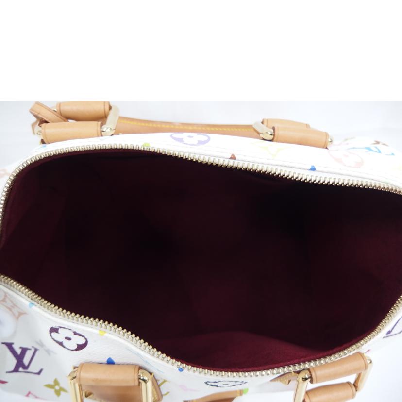 LV ルイヴィトン/スピーディ 30/マルチカラー/白/M92643//SP1***/ABランク/82