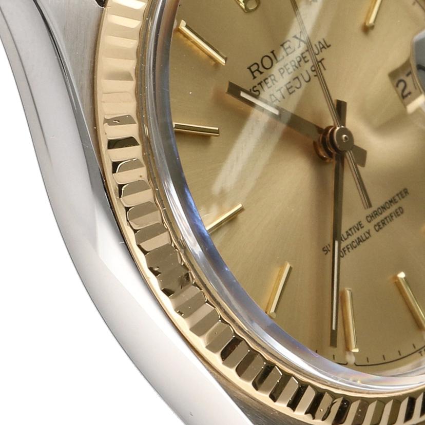 ROLEX ロレックス/デイトジャスト・シャンパン/SS×YG/9番台/16013//969**********/Aランク/09