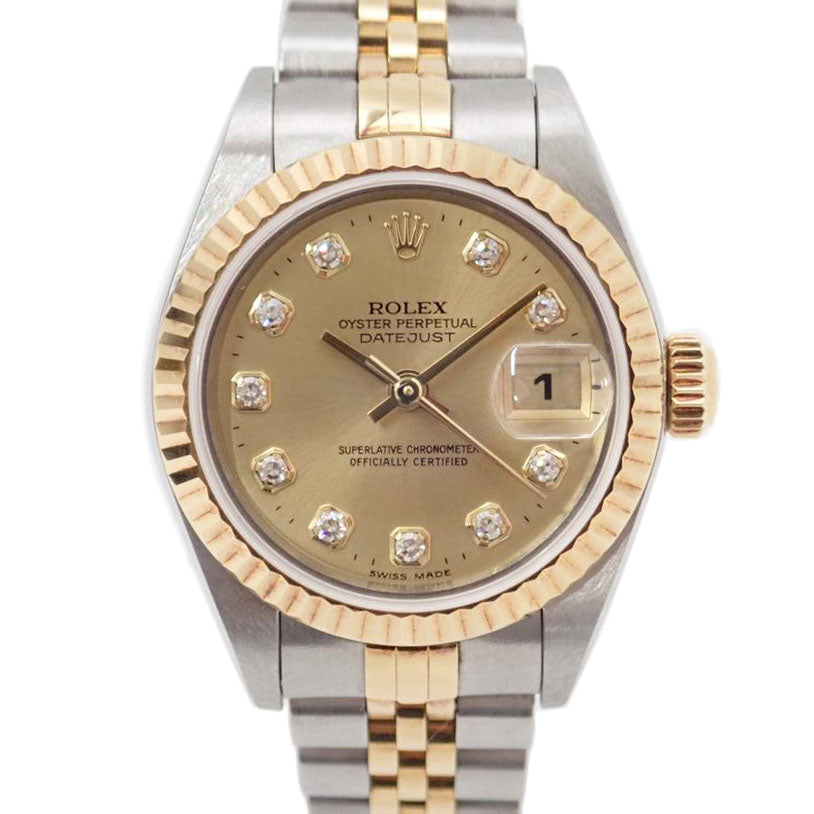 ROLEX/デイトジャスト・レディース/新10Pダイヤ/P番/自動巻き/79173G//P91**************/SAランク/69