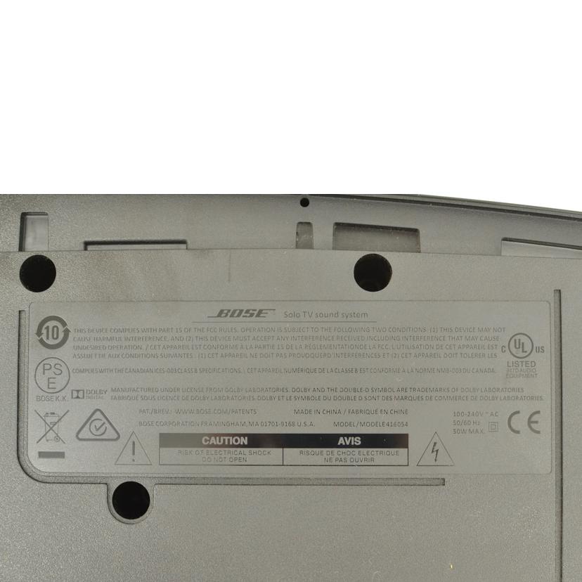 BOSE/スピーカー BOSE Solo10TV/Solo10TV//064549Z41910960AE/ABランク/75