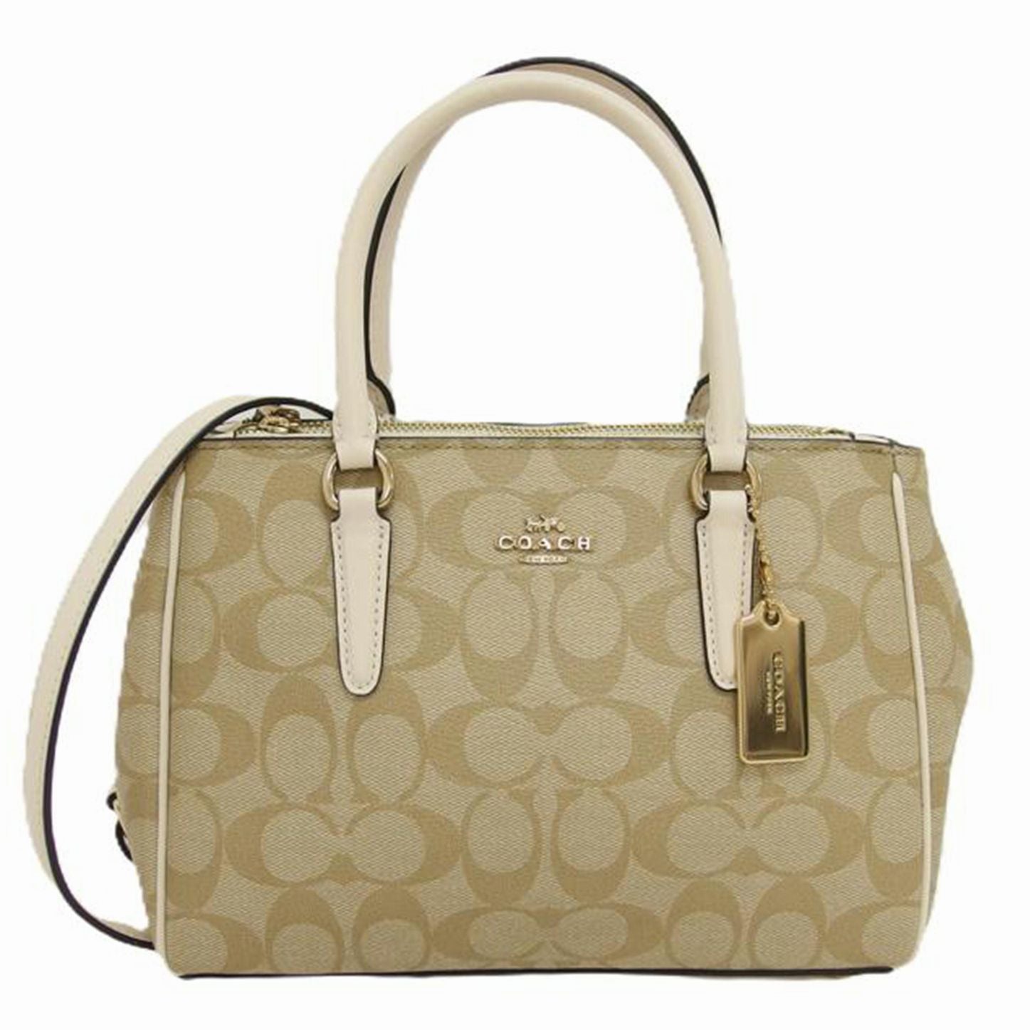 COACH コーチ/ミニサリーキャリーオール/2Way/シグネチャー/F67027//K18**/Aランク/88【中古】
