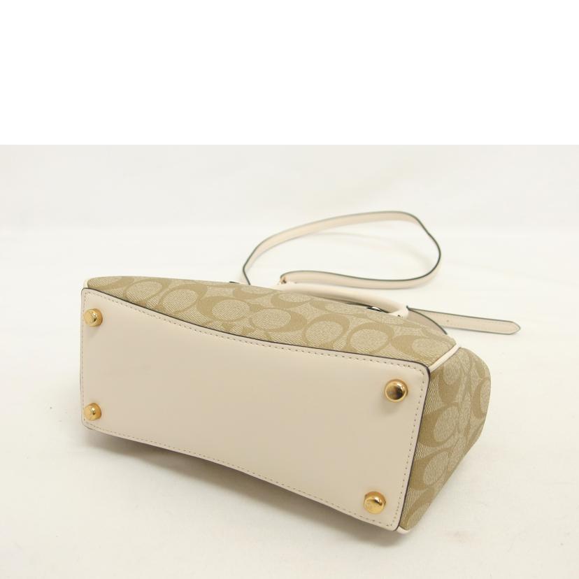 COACH コーチ/ミニサリーキャリーオール/2Way/シグネチャー/F67027//K18**/Aランク/04