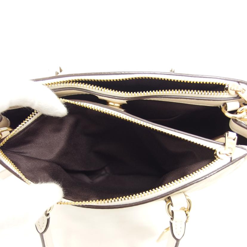 COACH コーチ/ミニサリーキャリーオール/2Way/シグネチャー/F67027//K18**/Aランク/88【中古】