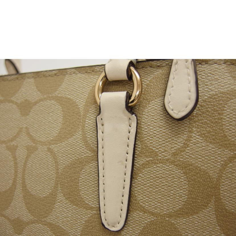 COACH コーチ/ミニサリーキャリーオール/2Way/シグネチャー/F67027//K18**/Aランク/88【中古】
