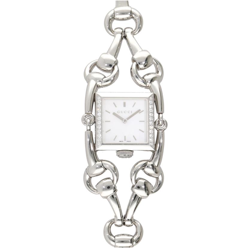GUCCI グッチ/シニョーリア・ホワイトシェル/ベゼルダイヤ/クオーツ/116.3//127*****/ABランク/92