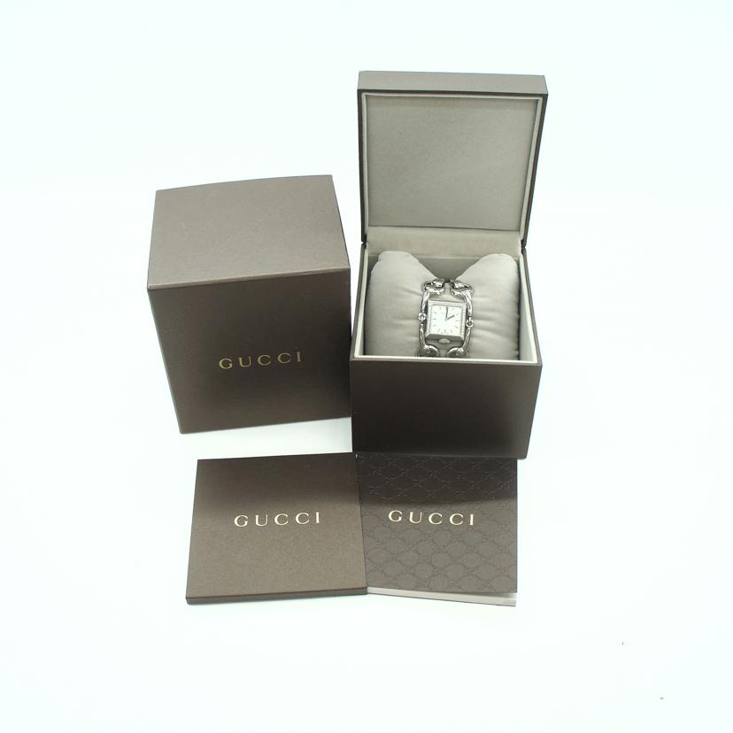 GUCCI グッチ/シニョーリア・ホワイトシェル/ベゼルダイヤ/クオーツ/116.3//127*****/ABランク/92