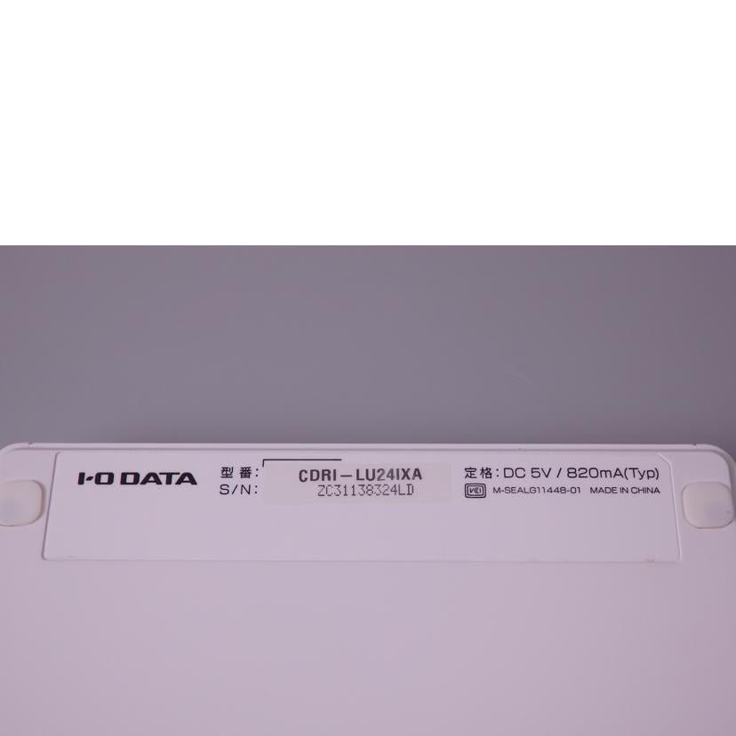 I.O DATA アイ・オー・データ/スマートフォン用CDレコーダー/CDRI-LU241XA//ZC31138324LD/Bランク/76