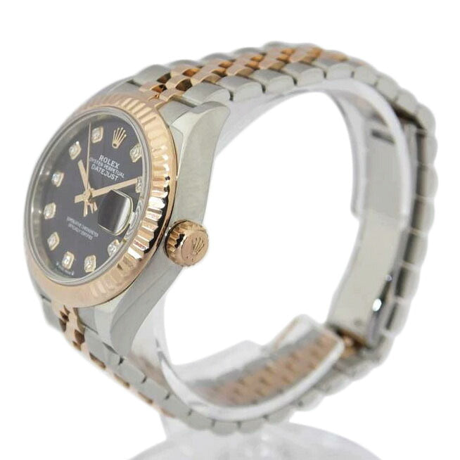 ROLEX ロレックス/レディースデイトジャスト10Pダイヤ/オーベルジーヌ文字盤/279171G//5JR*****/Aランク/88