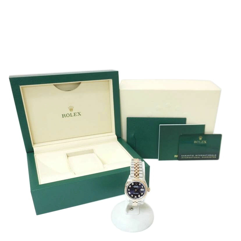 ROLEX ロレックス/レディースデイトジャスト10Pダイヤ/オーベルジーヌ文字盤/279171G//5JR*****/Aランク/88