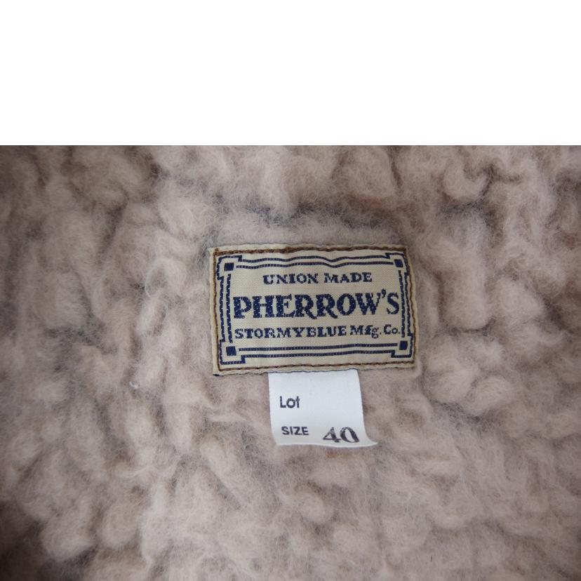 Pherrows フェローズ/Pherrowsボアジャケット/ブラウン/PNRJ1//ABランク/82