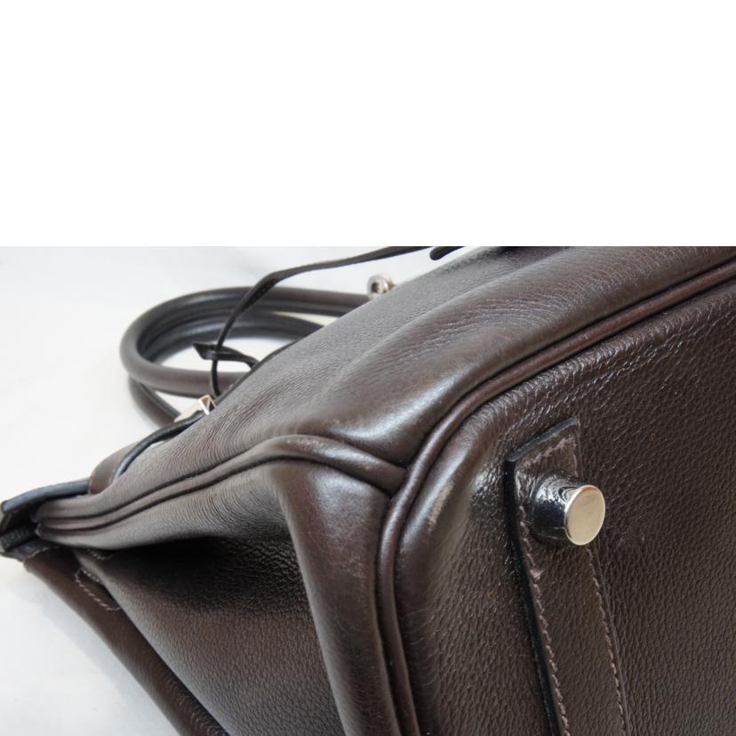 HERMES エルメス/バーキン30/ヴォーガリバー/カカオ/SV金具//□M/ABランク/92