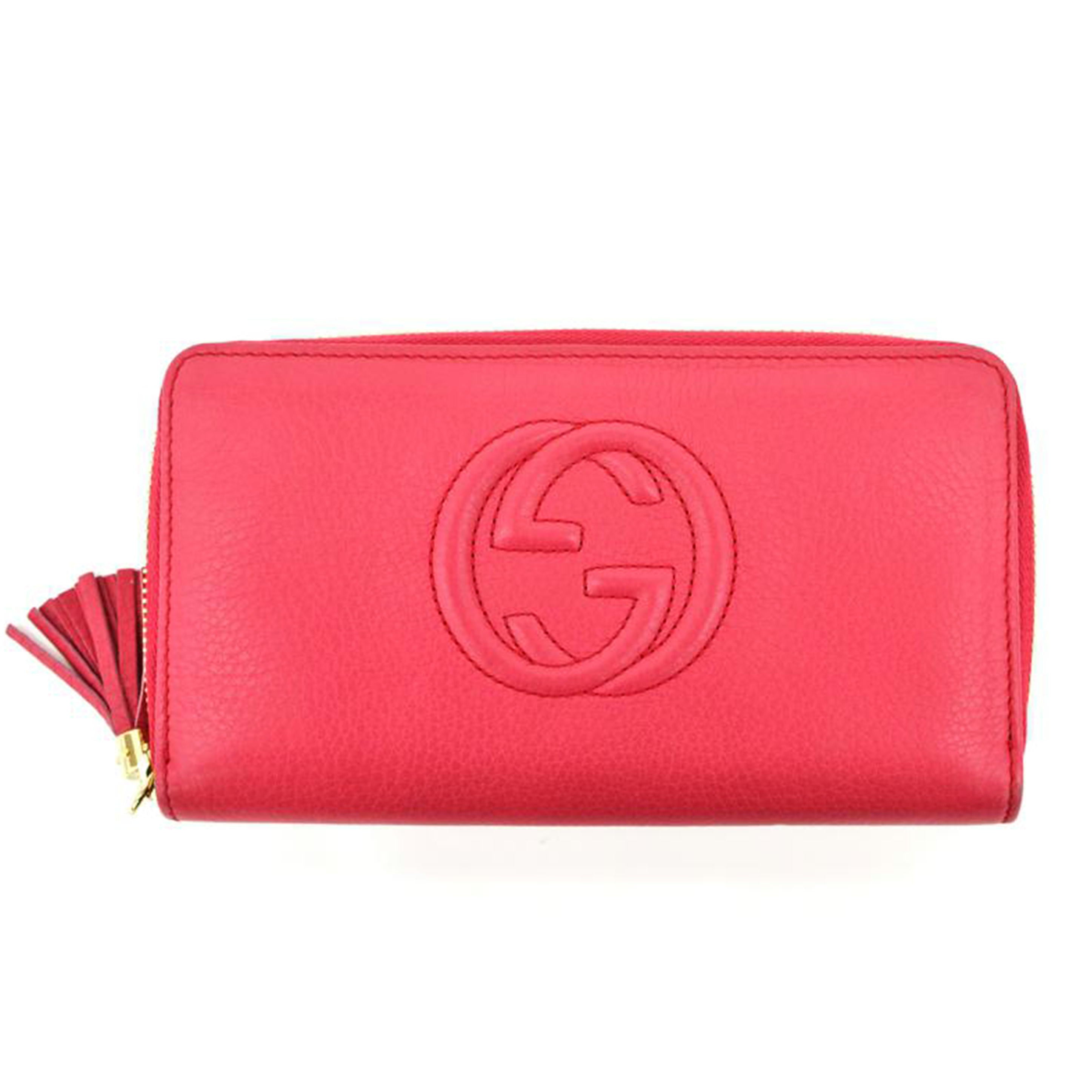 GUCCI グッチ/インターロッキングラウンドファスナー/ピンク/308280//041*/ABランク/75