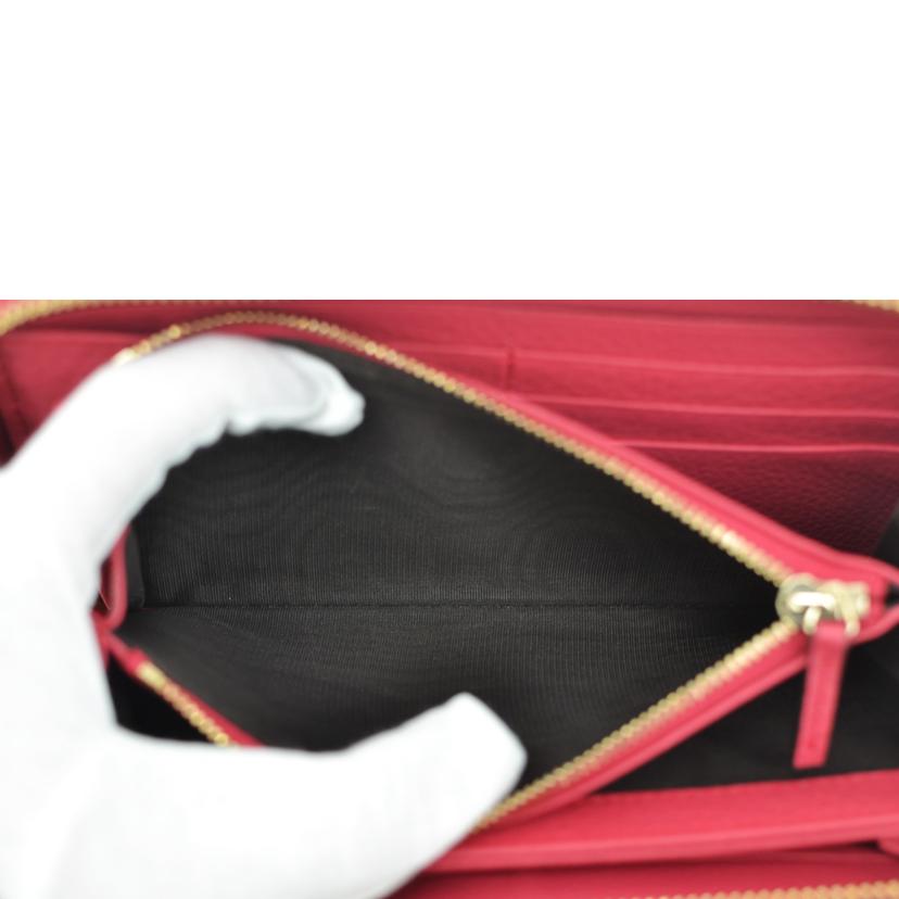 GUCCI グッチ/インターロッキングラウンドファスナー/ピンク/308280//041*/ABランク/75