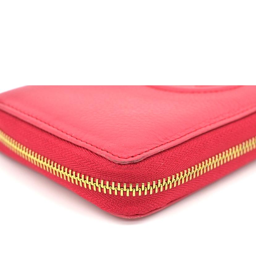 GUCCI グッチ/インターロッキングラウンドファスナー/ピンク/308280//041*/ABランク/75